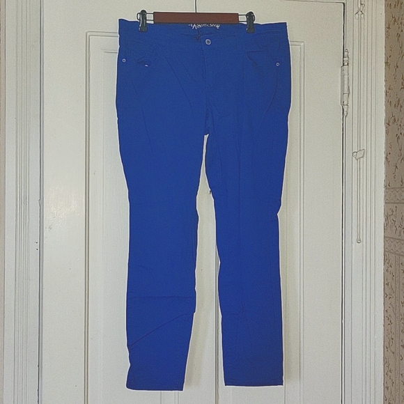 Sz16 Rock Star bright blue jeggings - Picture 1 of 4